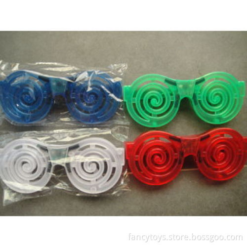 Spiral Sunglasses/Flash Glasses 4 lights